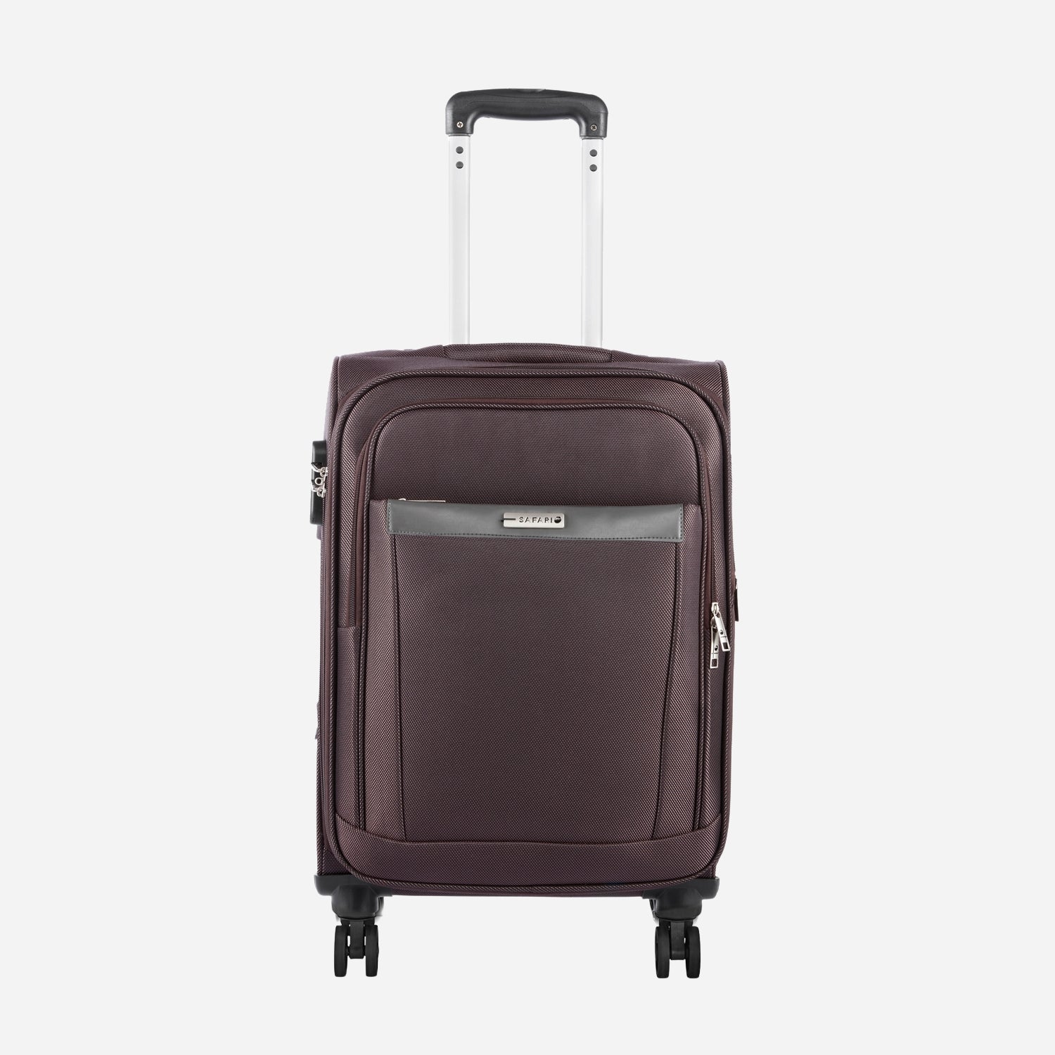 Safari Pergo Superior Brown Trolley Bag with Dual Wheels