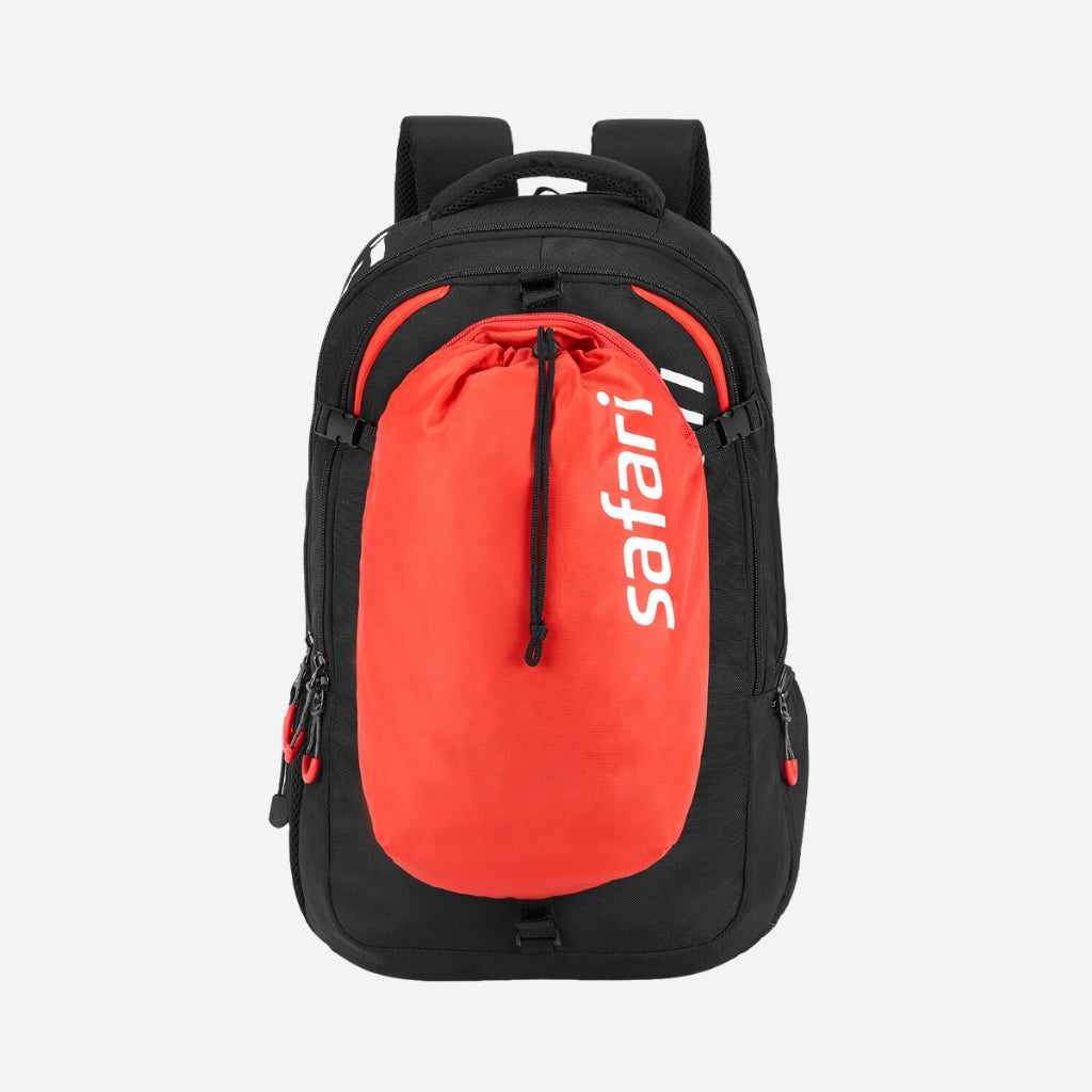 Safari Unite 45L Black Overnighter Travel Backpack with Shoe Compartment, Organized Interiors and Raincover