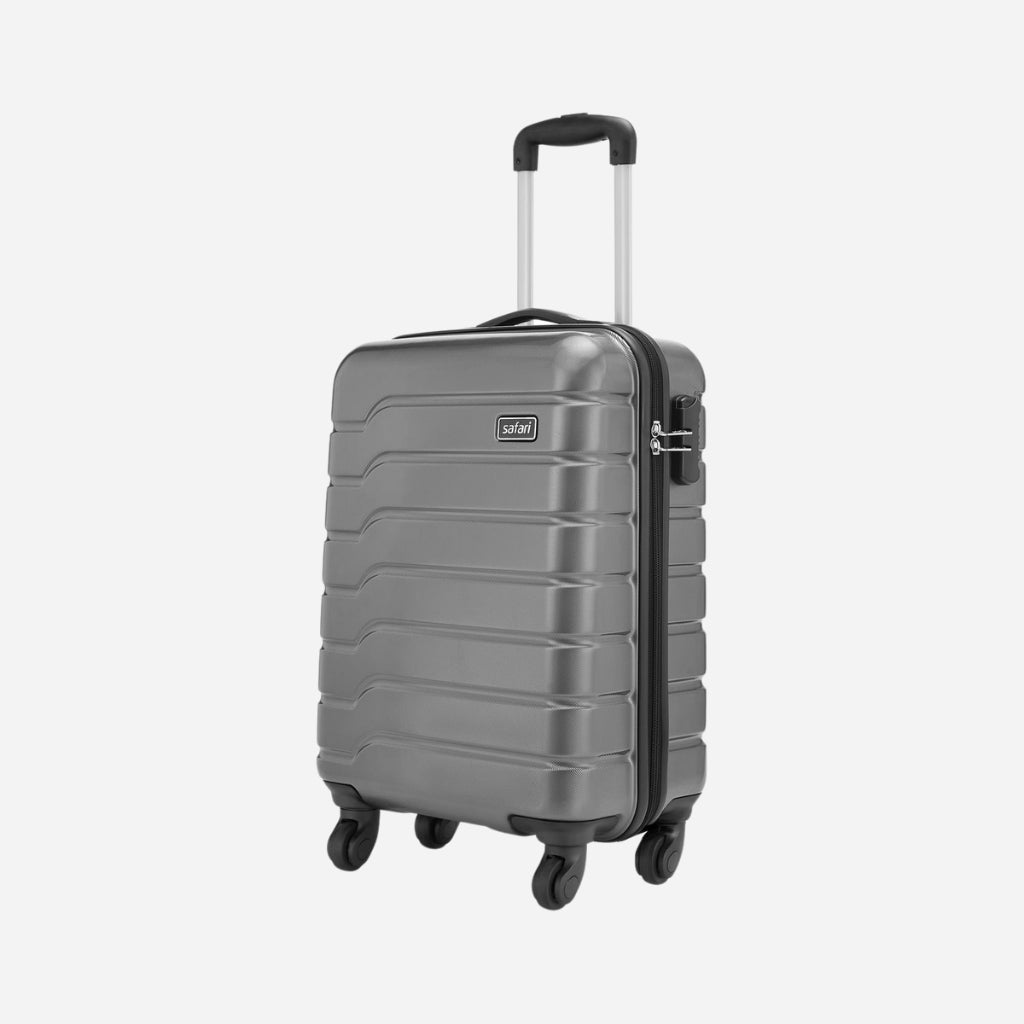 Safari Sentinel Gun Metal Trolley Bag with TSA Lock and Dual Wheels