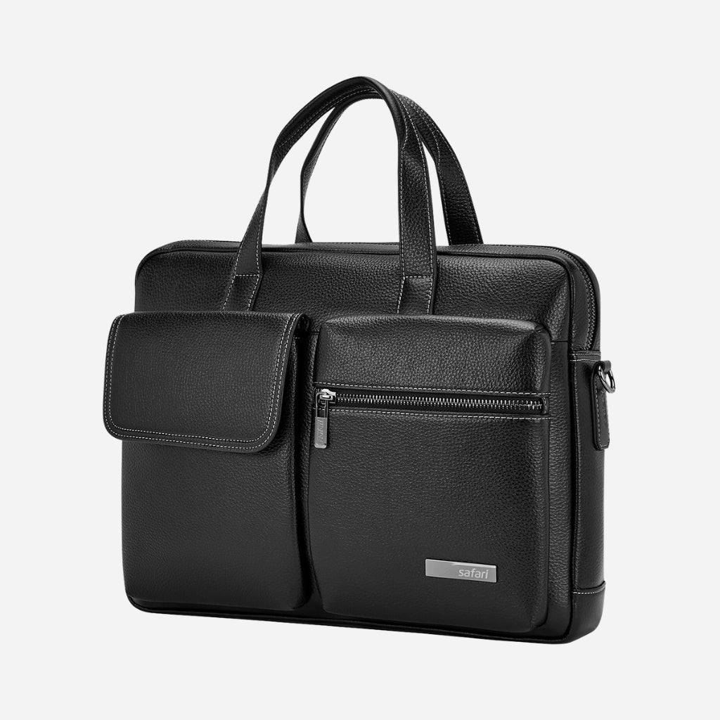 Safari Fable Messenger Bag with Dual compartments - Black