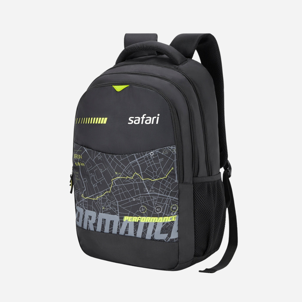 Safari Chase 104 Superior 26.8L Grey Laptop Backpack with Easy Access Pockets