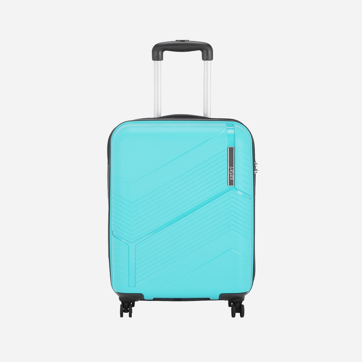 Safari Zolo Cyan Trolley Bag with Dual Wheels