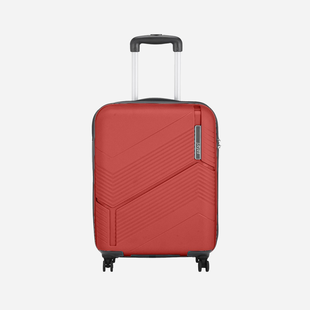 Safari Zolo Cherry Red Trolley Bag with Dual Wheels