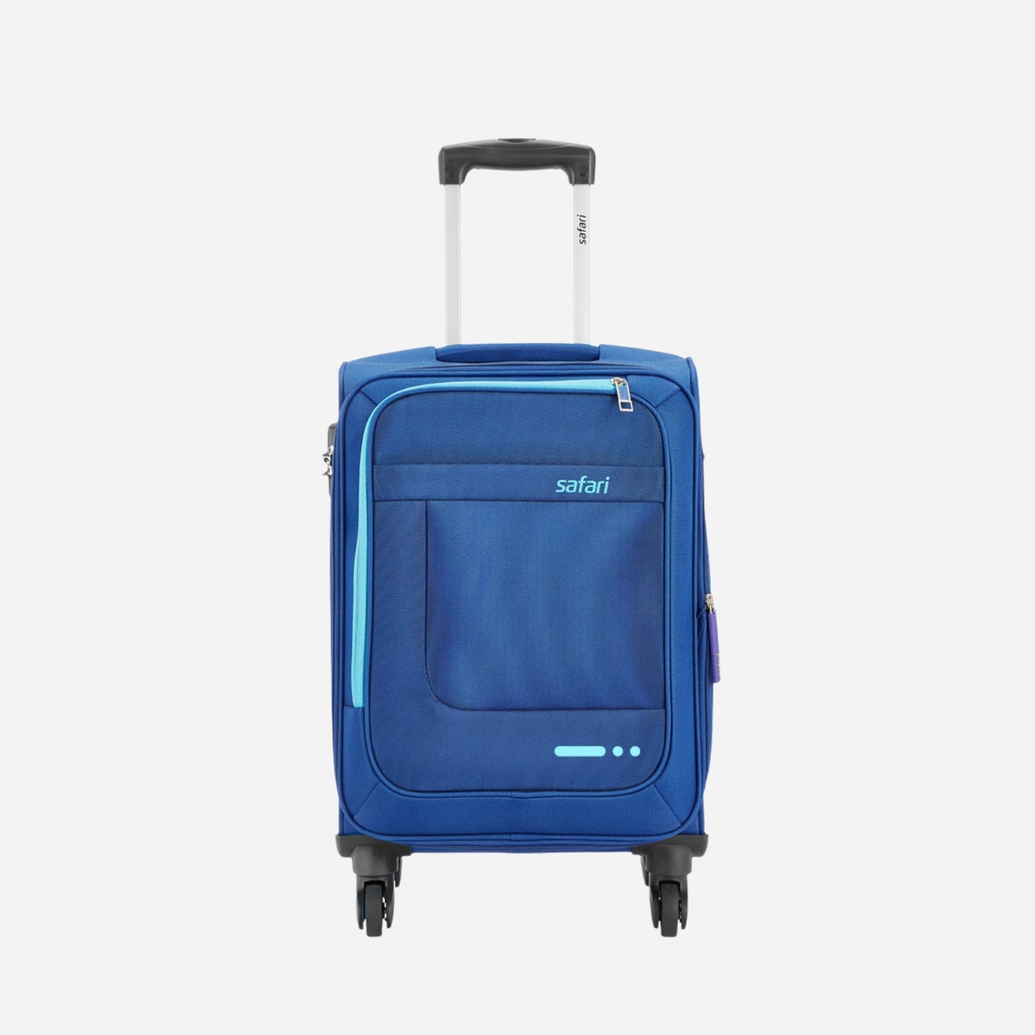 Zenon 4W Blue Trolley Bag with 360° Wheels - Main Image