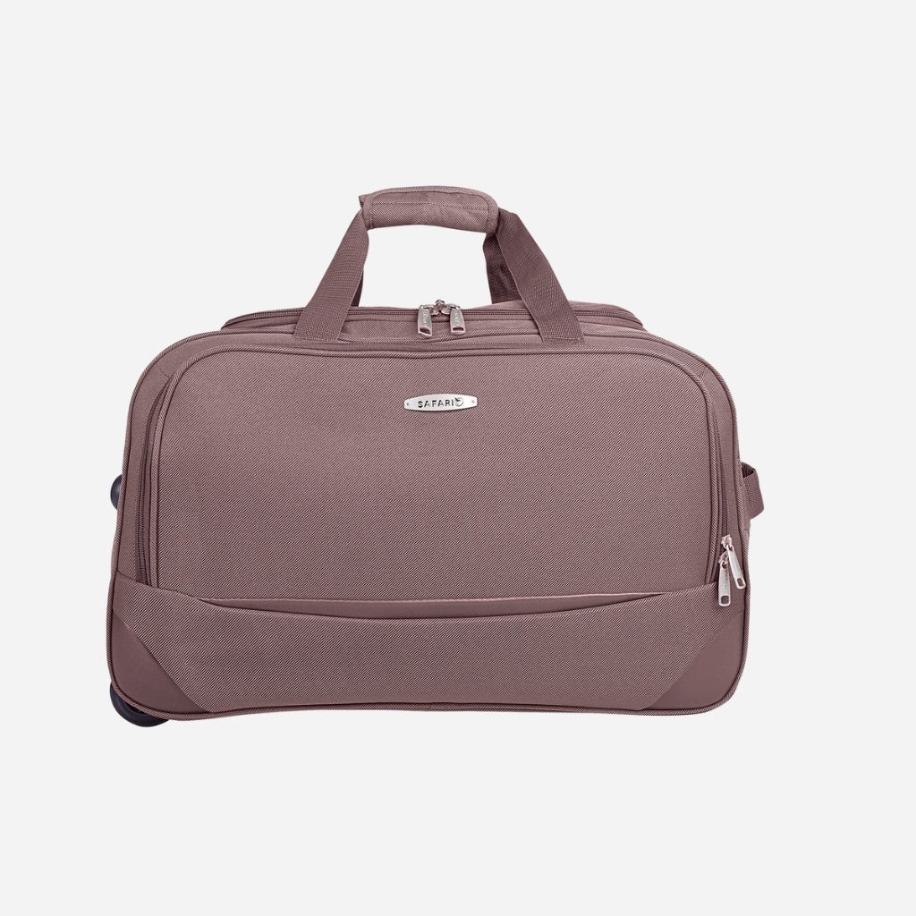 Safari Vista Superior Brown Rolling Duffle With Wheels Brown
