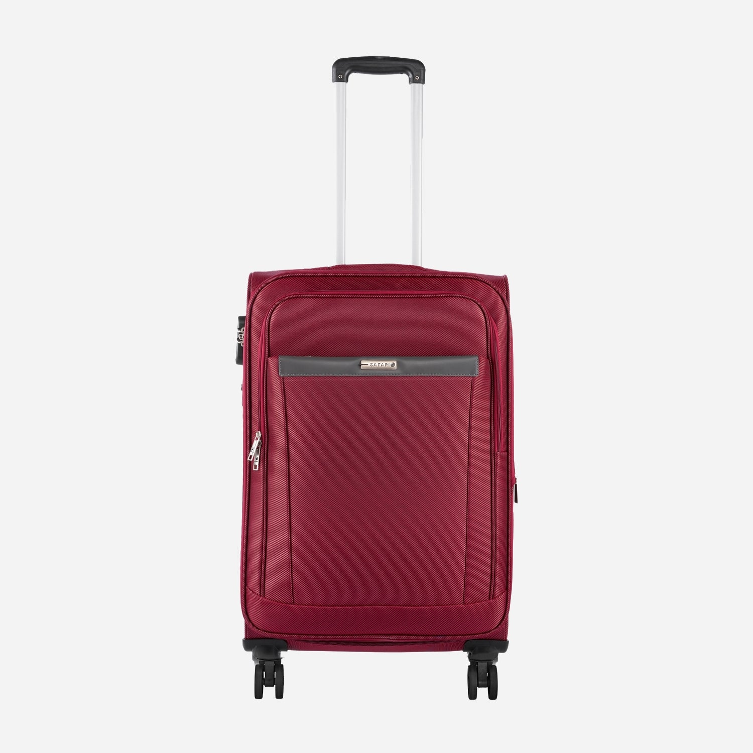 Safari Pergo Superior Red Trolley Bag with Dual Wheels