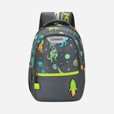 Genius by Safari Cosmo 23L Grey School Backpack with Name Tag
