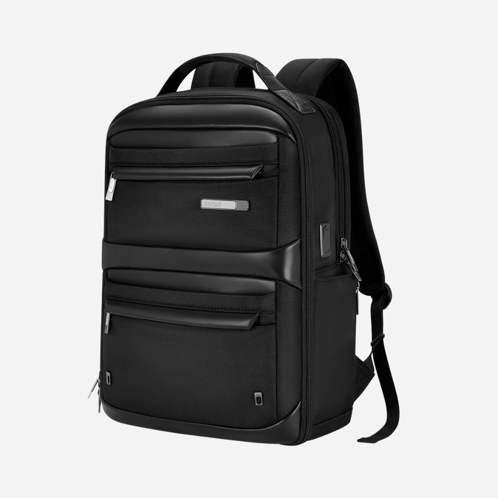 Safari Astral 16L Black Formal Backpack with Laptop Sleeve