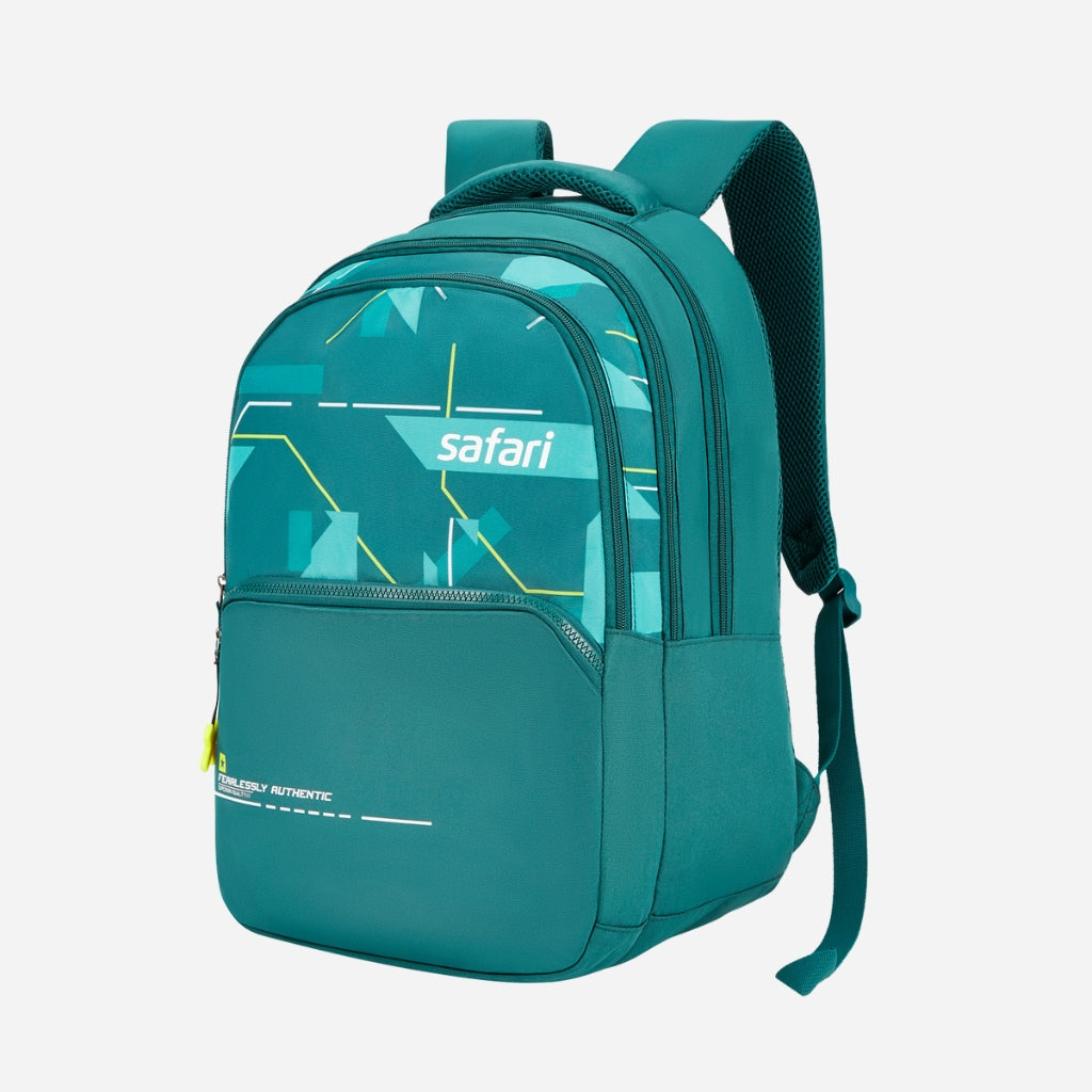 Safari Trio 11 37L Teal School Backpack with Padded Back & Easy Access Pockets