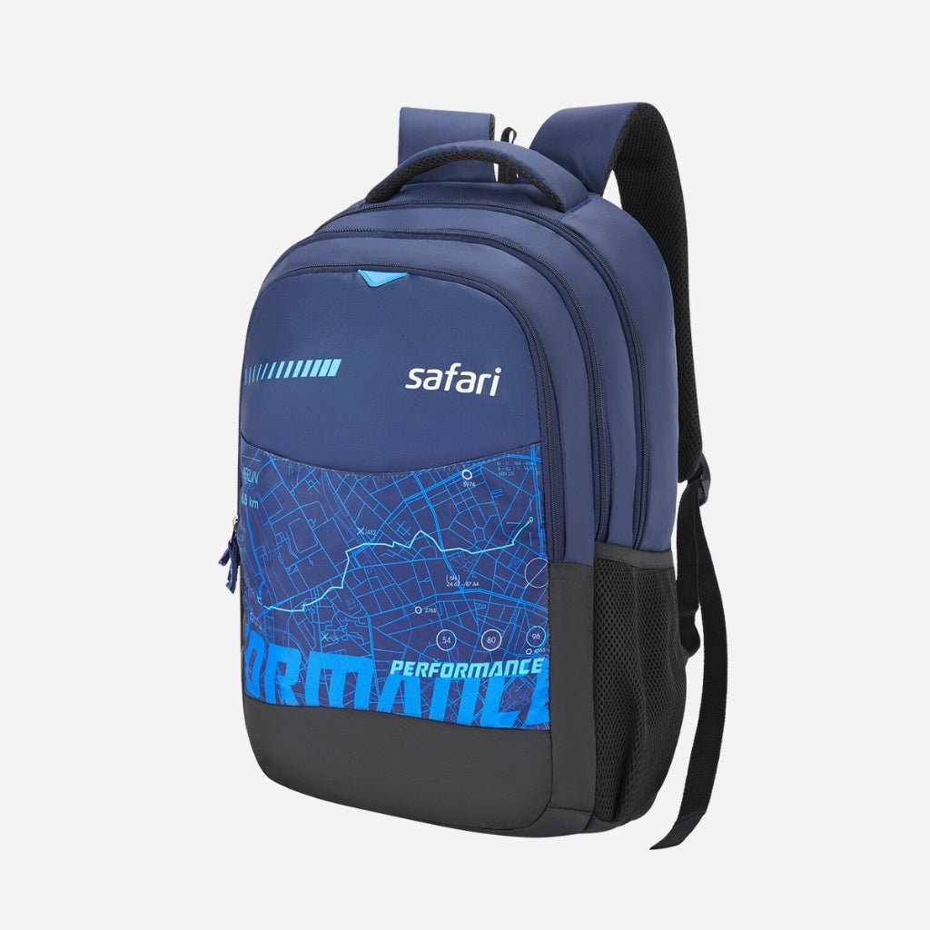 Safari Chase 104 Superior 26.8L Superior Blue Laptop Backpack with Easy Access Pockets