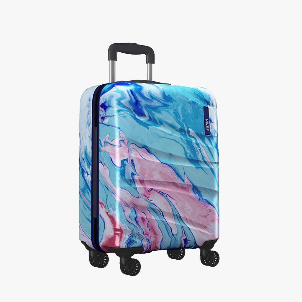 Safari Hue Printed Trolley Bag with Dual Wheels