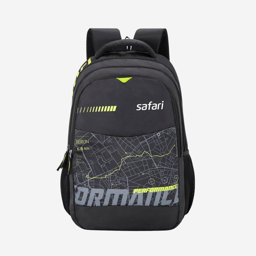 Safari Chase 104 Superior 26.8L Grey Laptop Backpack with Easy Access Pockets