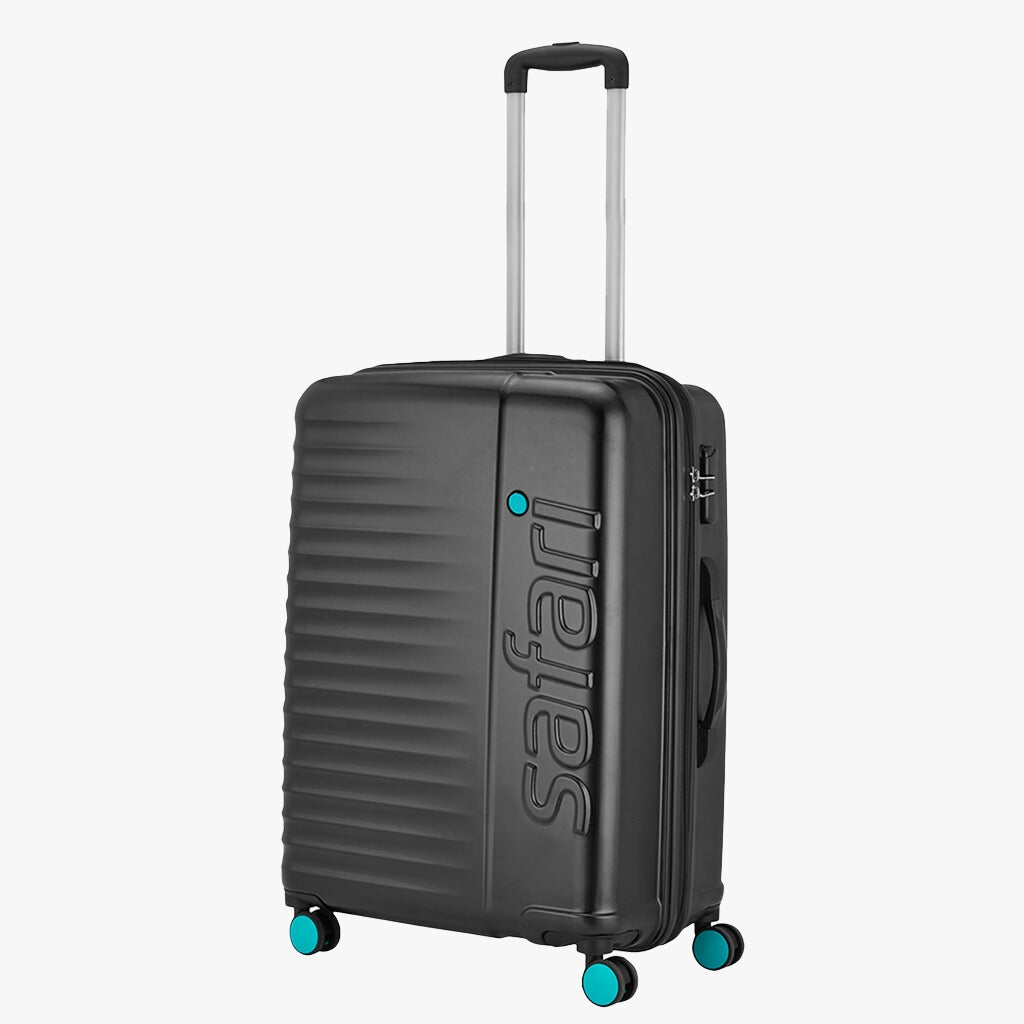 Safari Ignite Black Trolley Bag with TSA Lock & Dual Wheels