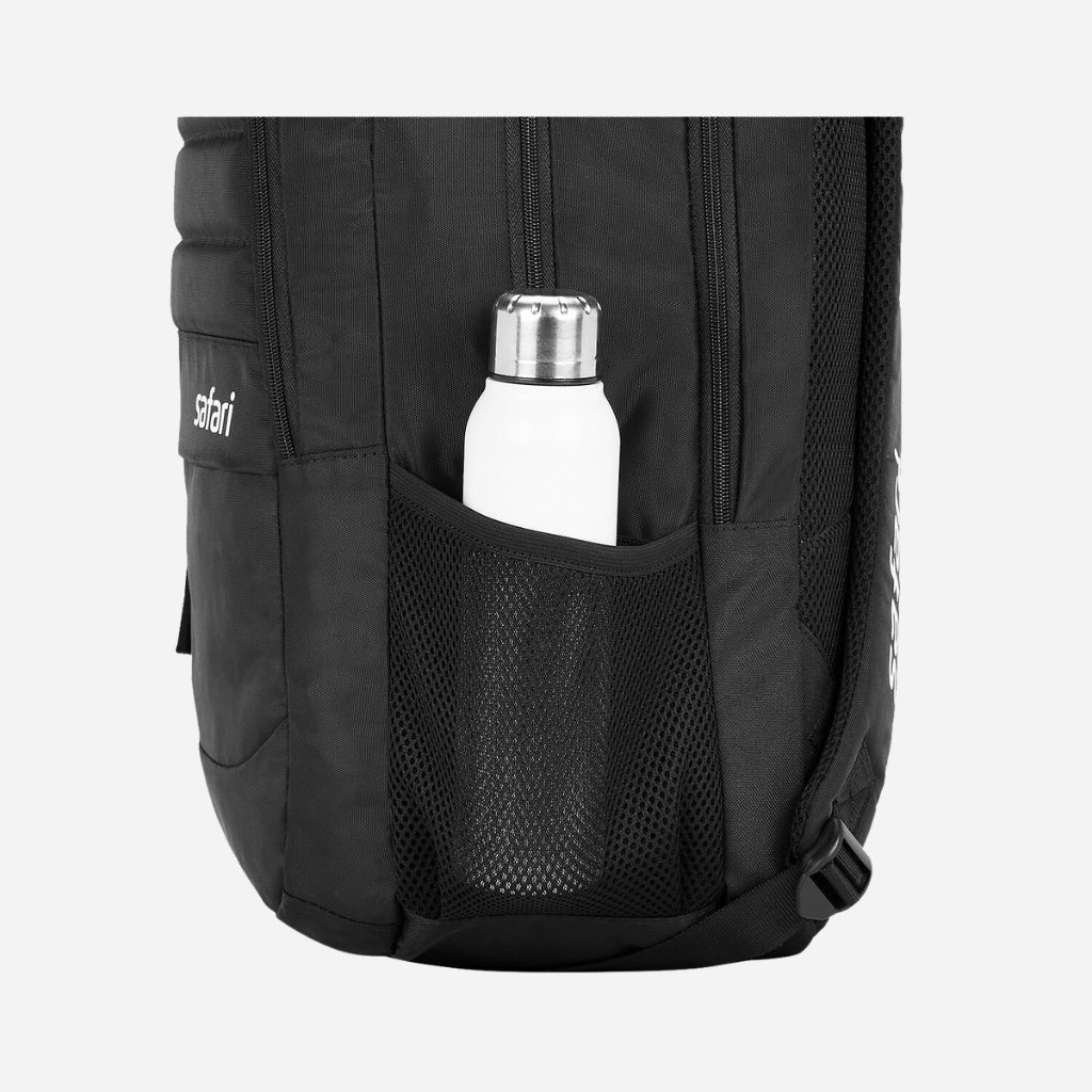 Safari Chase 108 Superior 27.4L Black Superior Laptop Backpack with Easy Access Pockets