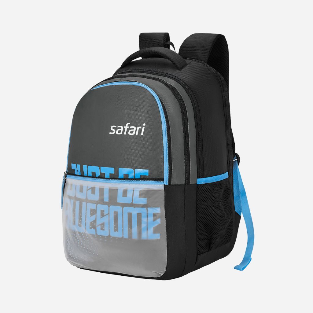Safari Mega 11 43L Grey School Backpack with with Easy Access Pockets