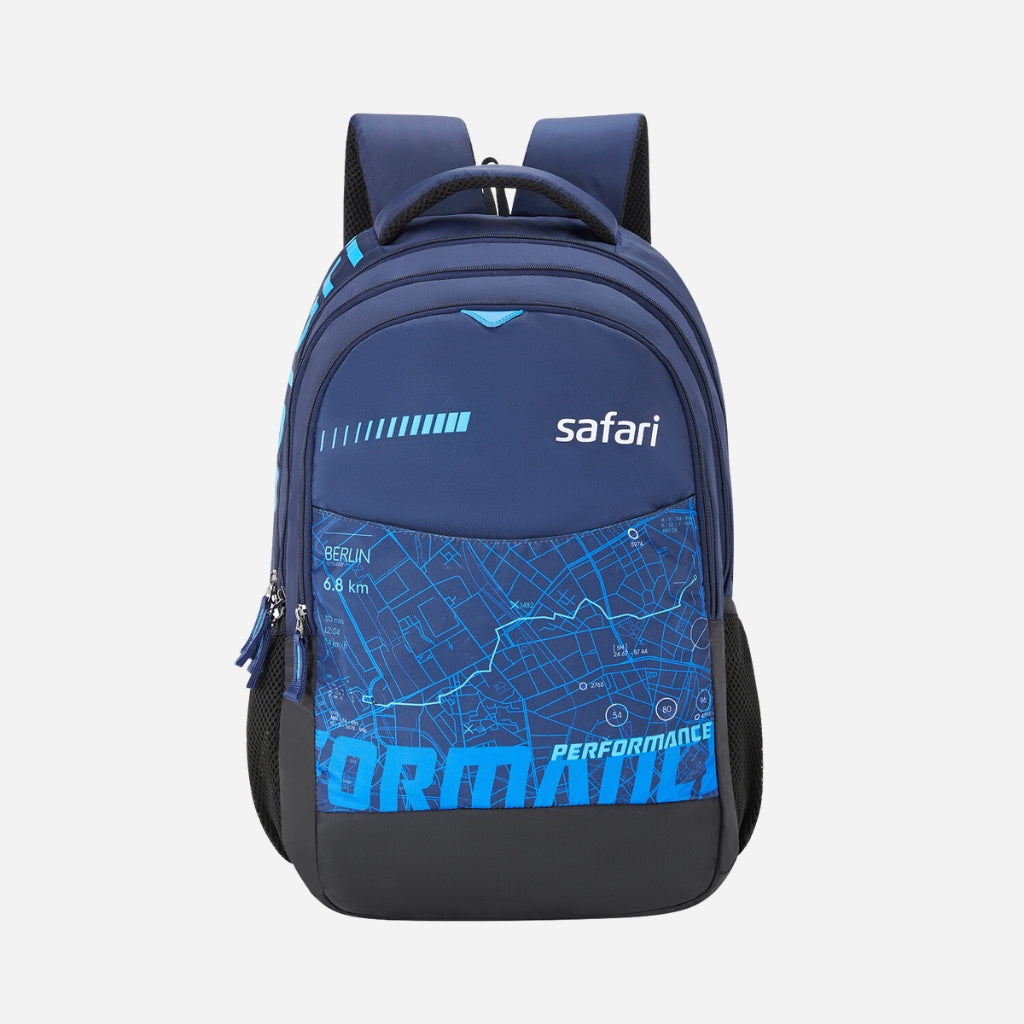 Safari Chase 104 Superior 26.8L Superior Blue Laptop Backpack with Easy Access Pockets