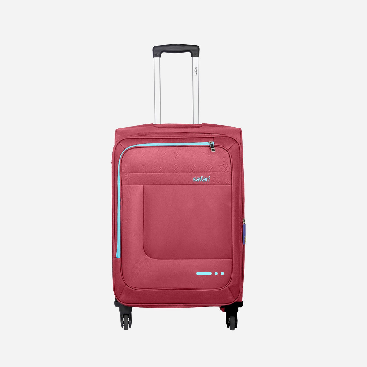 Zenon 4W Red Trolley Bag with 360° Wheels