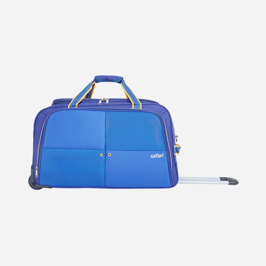 Safari Trac Superior 66 Rolling Duffle With Wheels Blue