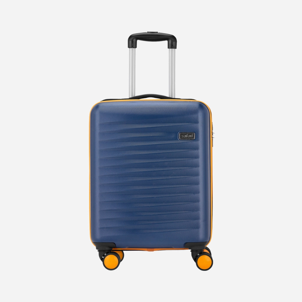 Safari Defender Graphic Blue Trolley Bag with TSA lock and Dual Wheels