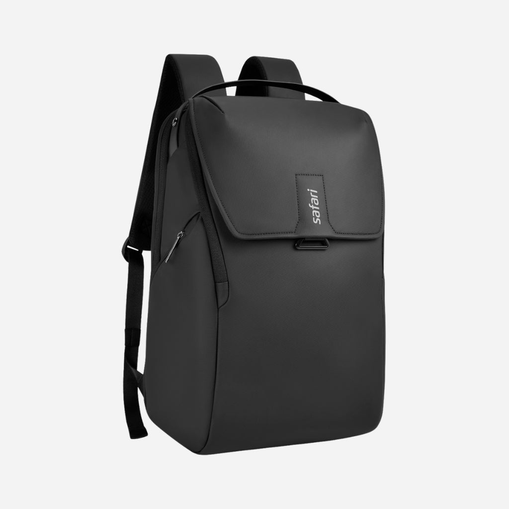 Safari Enigma 27L Black Formal Backpack with Laptop Sleeve