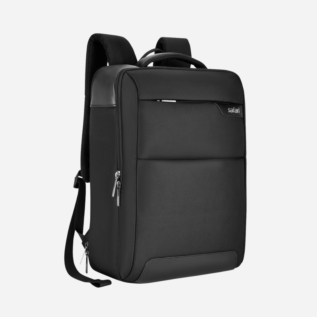 Safari Select Supreme 19L Black Formal Backpack with Laptop Sleeve