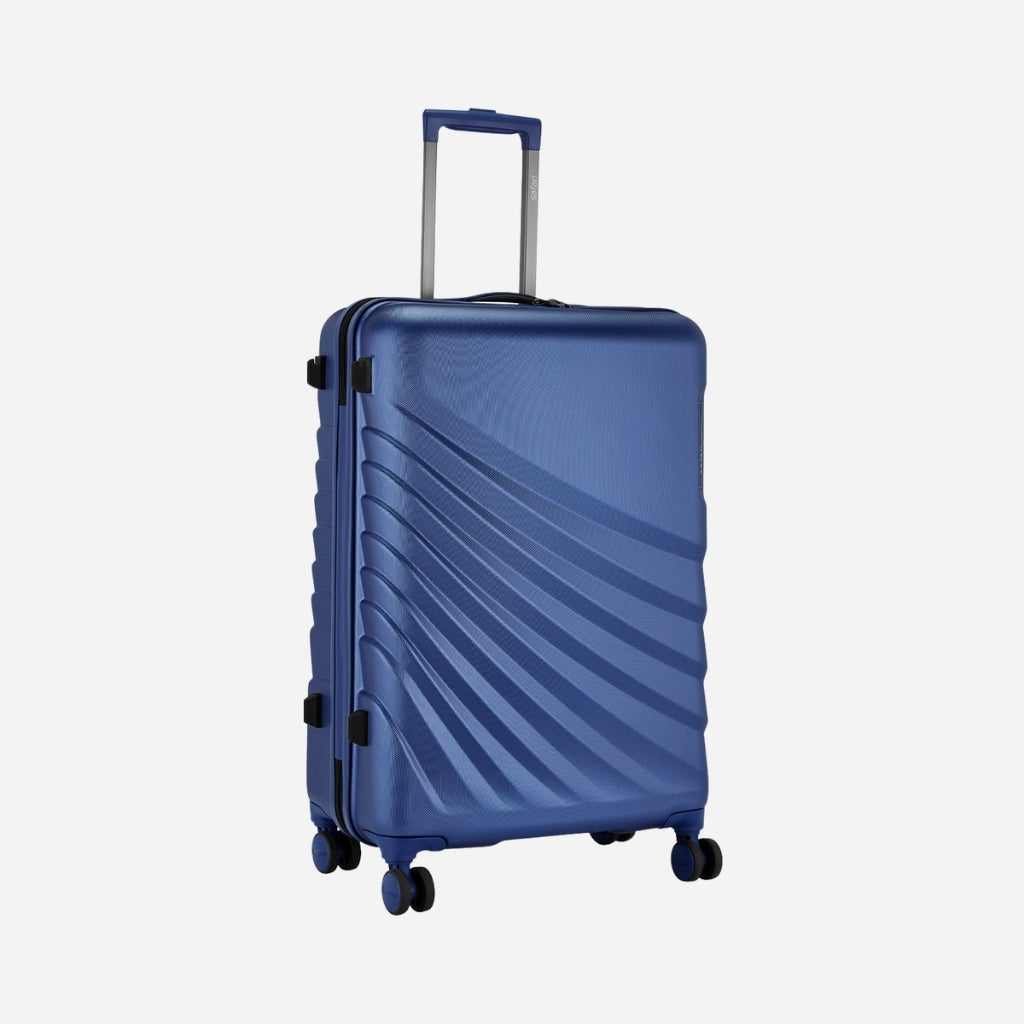 Safari Polaris Pro Titan Blue Trolley Bag with TSA Lock, Dual wheels, Side Hooks and Wet Pouch