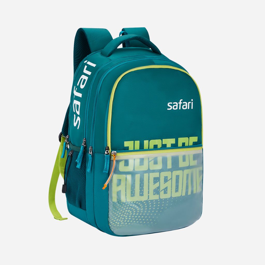 Safari Mega 11 43L Teal School Backpack with with Easy Access Pockets