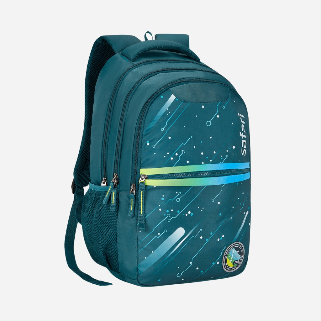 Safari Chase 104 Superior 26.8L Yellow Laptop Backpack with Laptop Sleeve & Easy Access Pockets