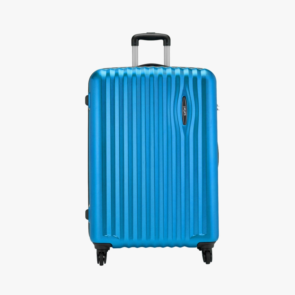 Safari Glimpse Set of 3 Electric Blue Trolley Bags with 360° Wheels