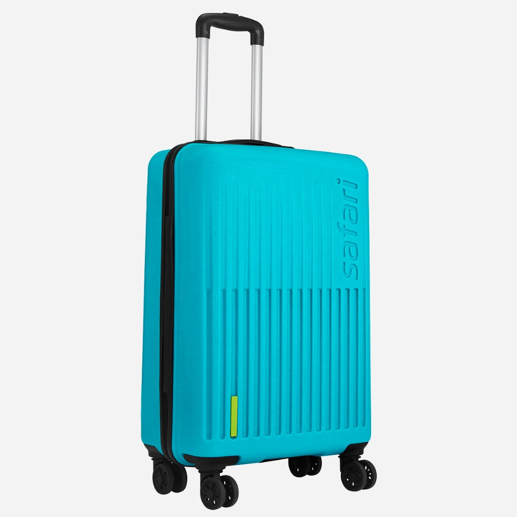 Safari Astra Cyan Trolley Bag with Dual Wheels & Organised Interiors