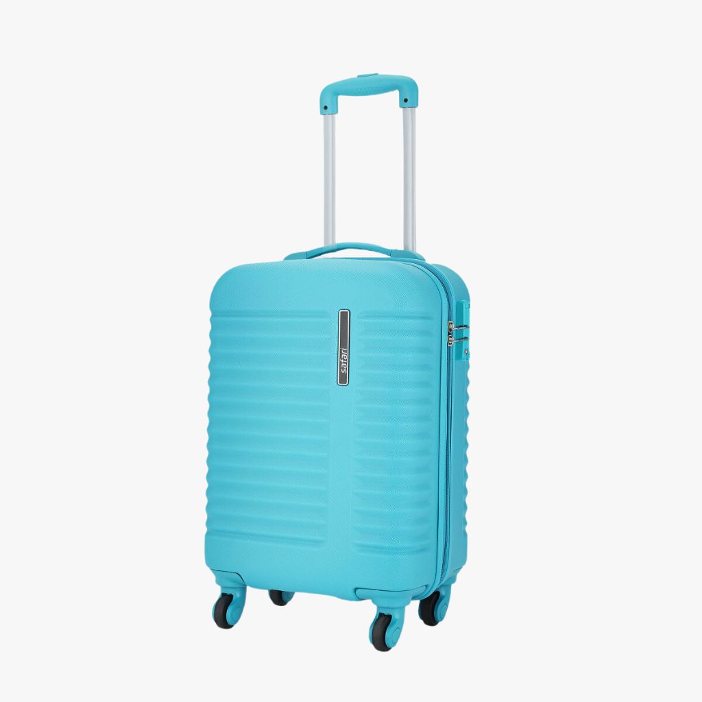Safari Aerodyne Cyan Lightweight Trolley Bag with TSA Lock and Airline Compliant Sizing
