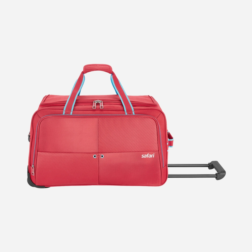 Safari Trac Superior 66 Rolling Duffle With Wheels Red