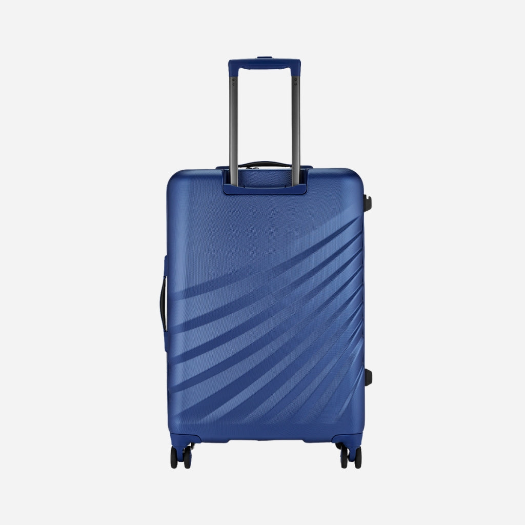 Safari Polaris Pro Titan Blue Trolley Bag with TSA Lock, Dual wheels, Side Hooks and Wet Pouch