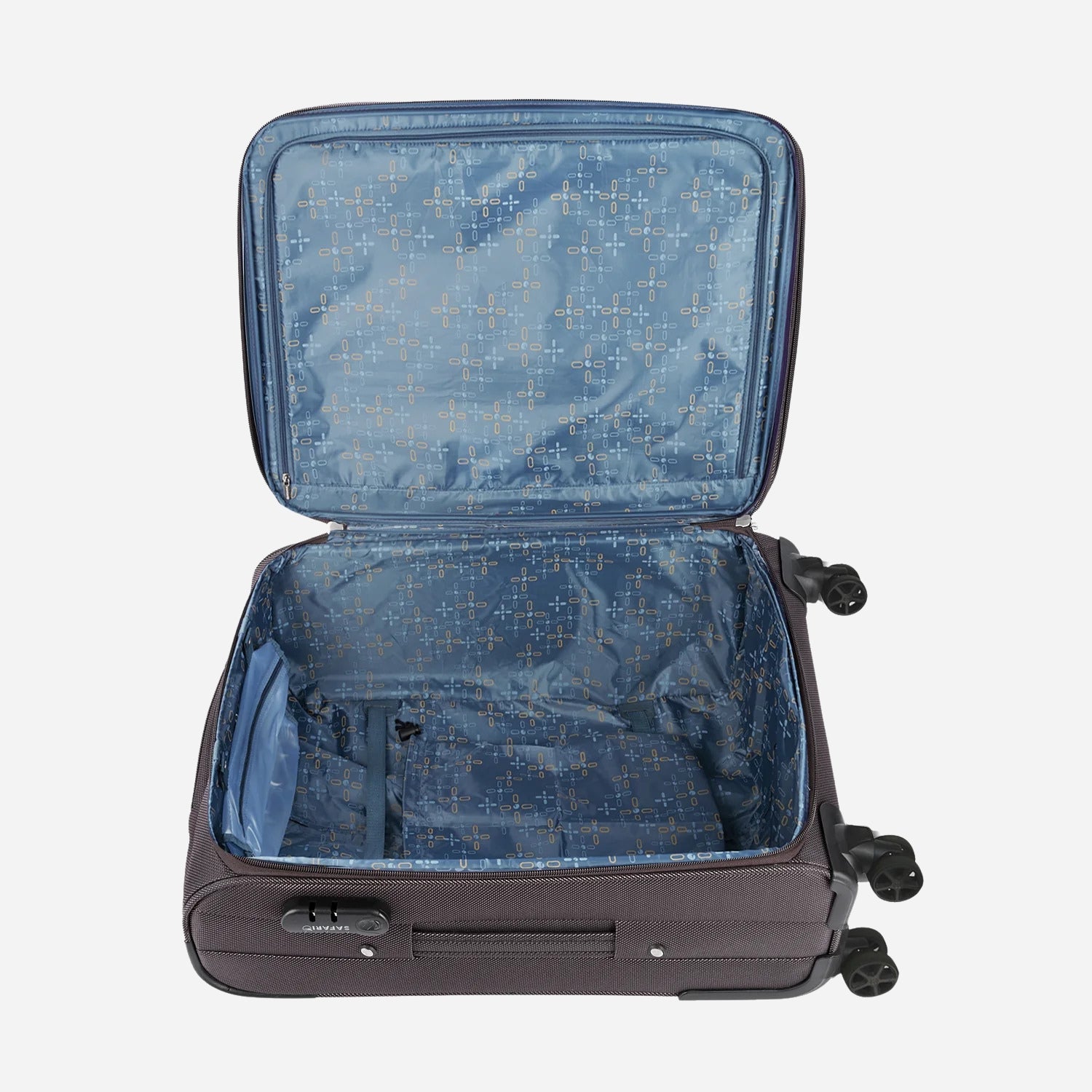 Safari Pergo Superior Brown Trolley Bag with Dual Wheels