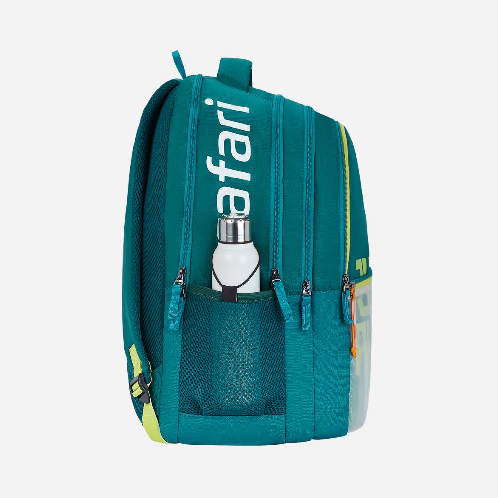 Safari Mega 11 43L Teal School Backpack with with Easy Access Pockets