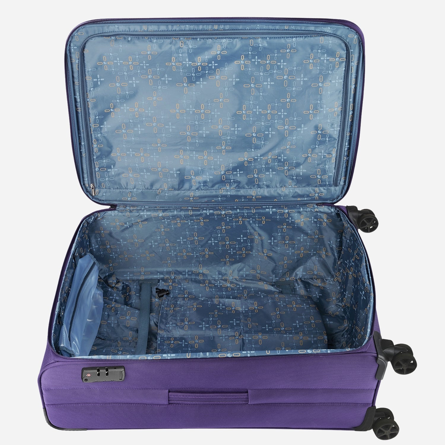 Safari Nuvaldo Superior Purple Trolley Bag with Dual Wheels