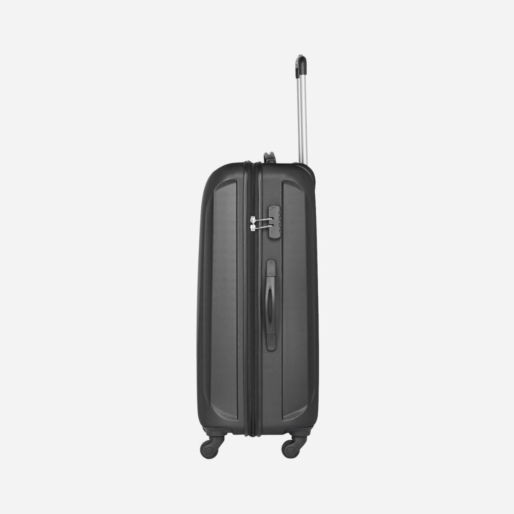 Safari Thorium Sharp Anti scratch BlackTrolley Bag with 360° Wheels