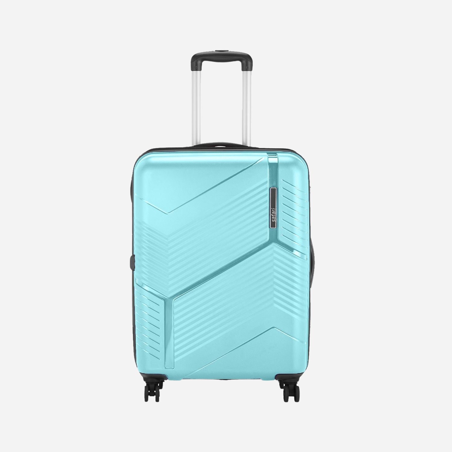 Safari Zolo Cyan Trolley Bag with Dual Wheels