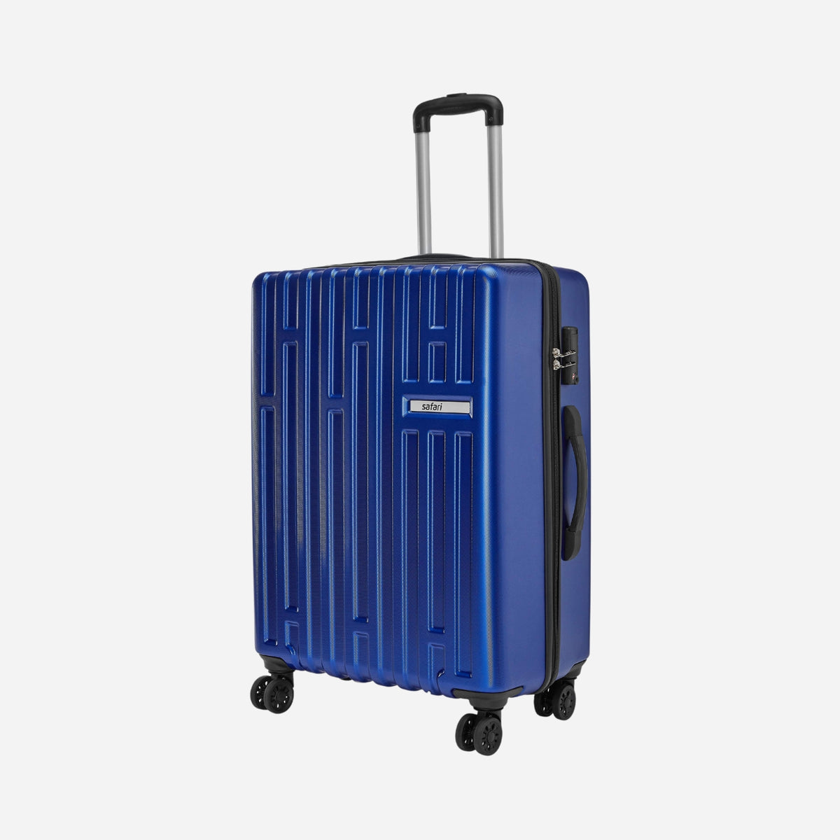 Safari Truce 4W Metallic Blue Trolley Bag with TSA Lock