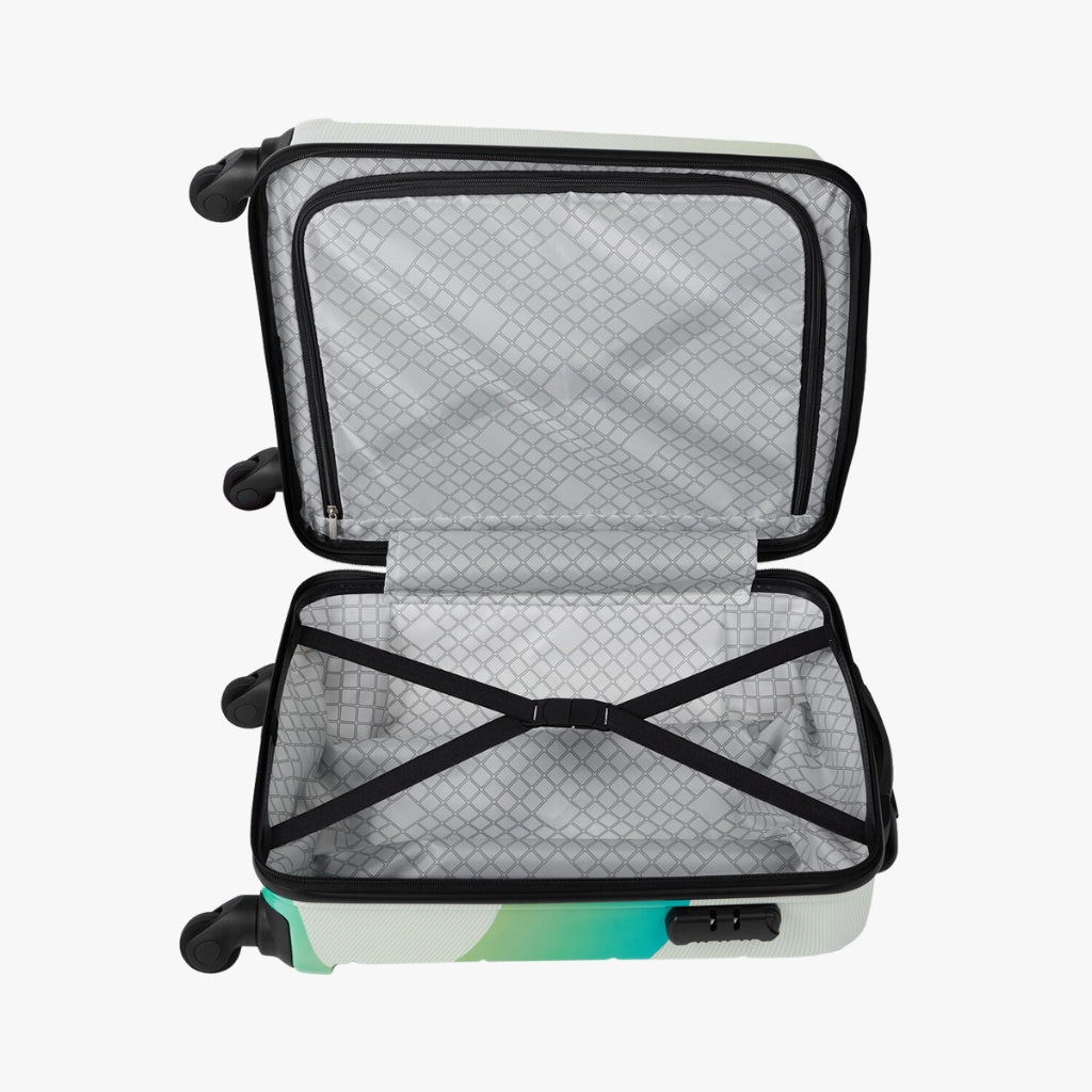 Safari Tiffany Printed Trolley Bag with 360° Wheels
