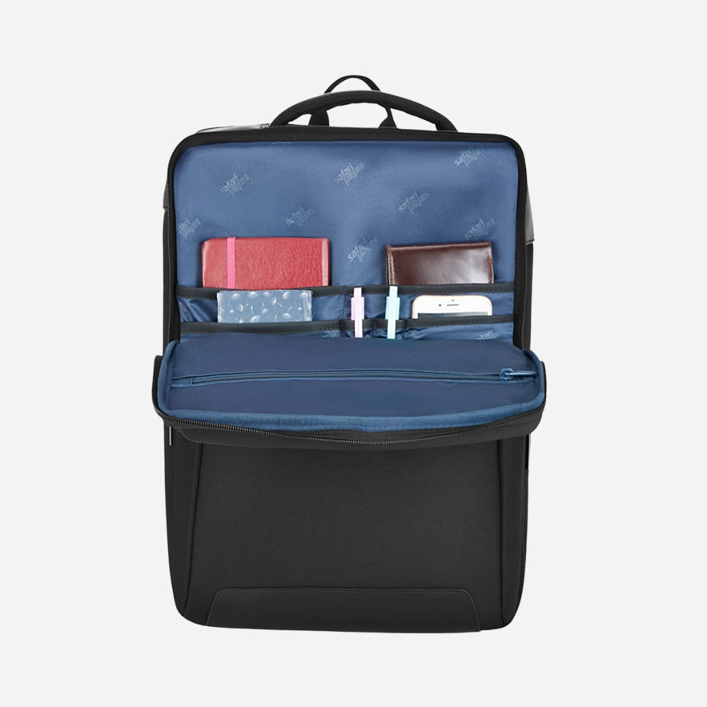 Safari Select Supreme 19L Black Formal Backpack with Laptop Sleeve