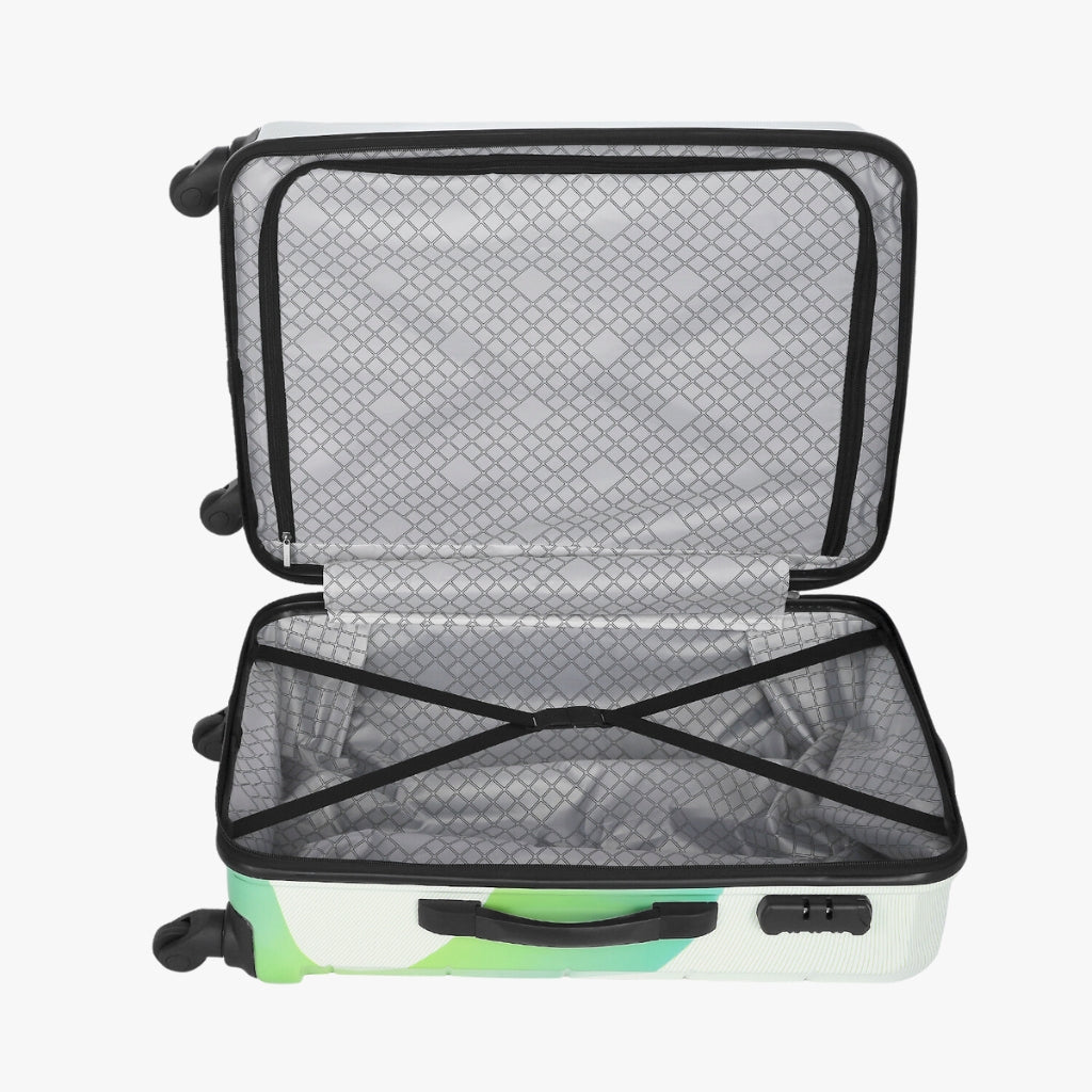 Safari Tiffany Set of 2 Printed Trolley Bags with 360° Wheels