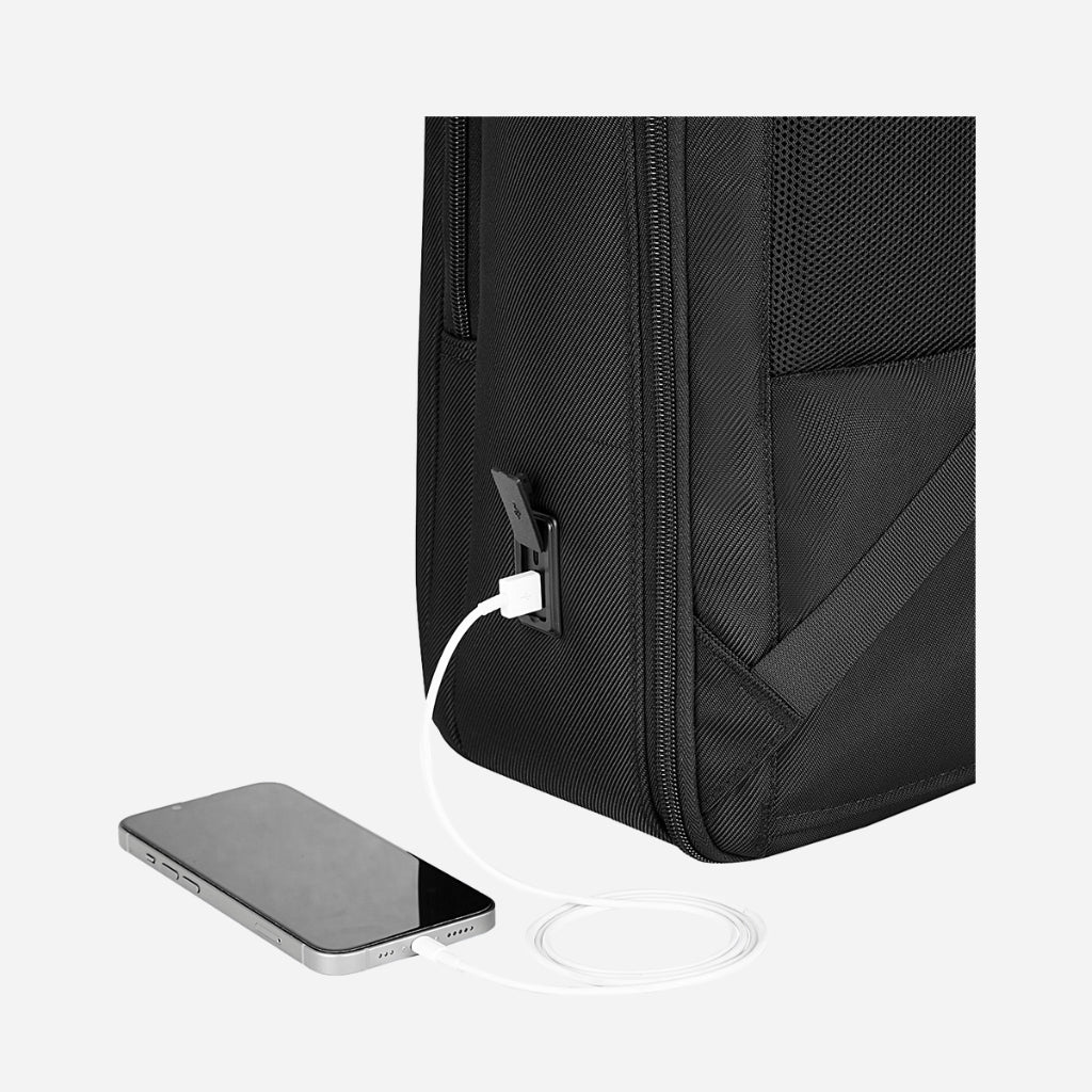 Safari Select Supreme 19L Black Formal Backpack with Laptop Sleeve