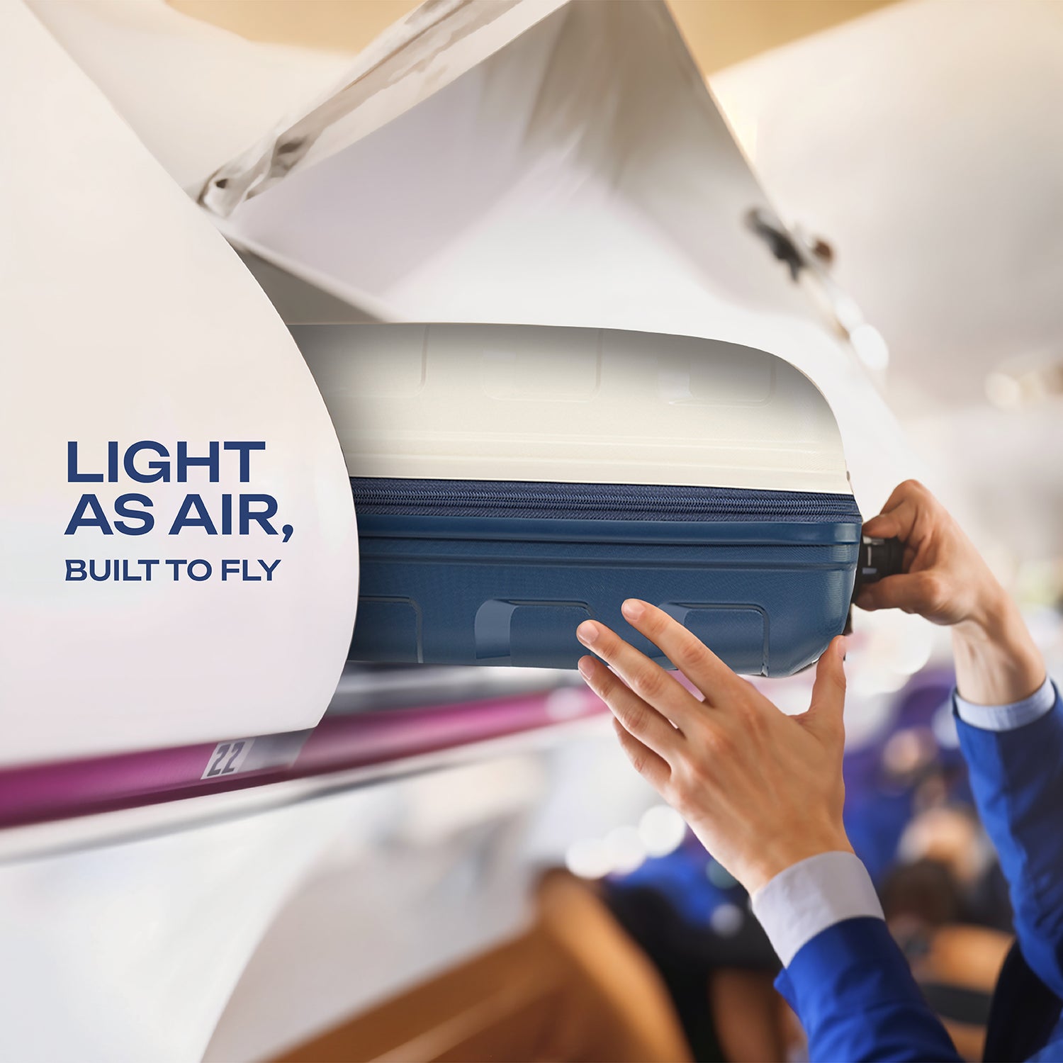 Safari Aeroglide Trolley Bag with TSA lock and Anti-Theft Zipper White