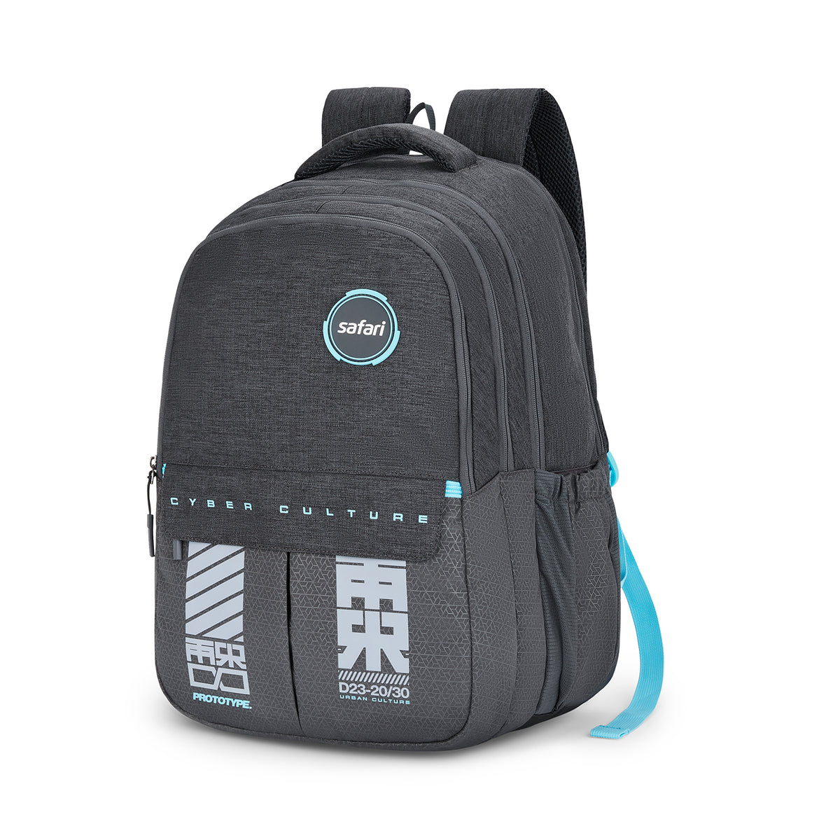 Safari Quadro 43L Grey School Backpack