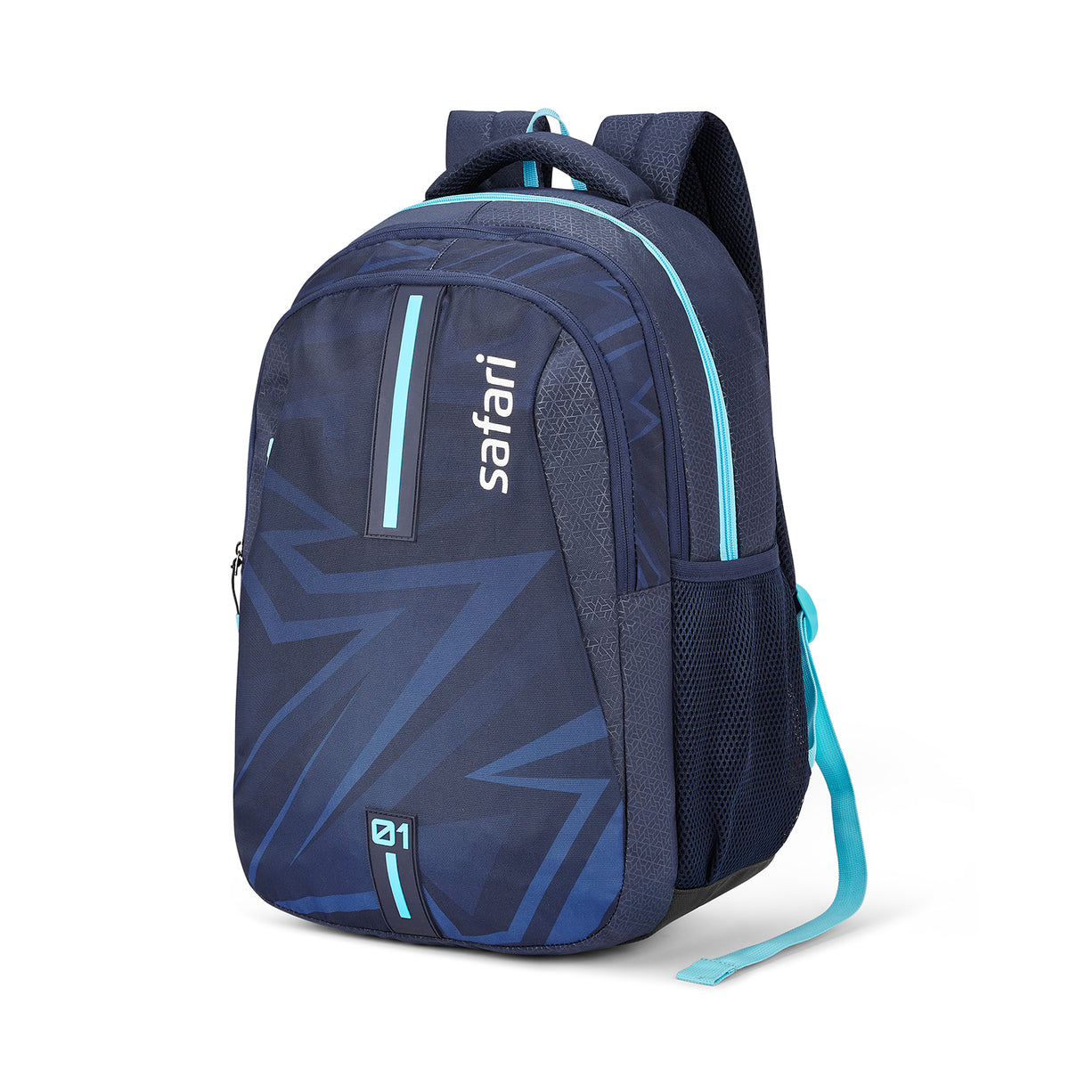 Safari Triplex 37L Blue School Backpack