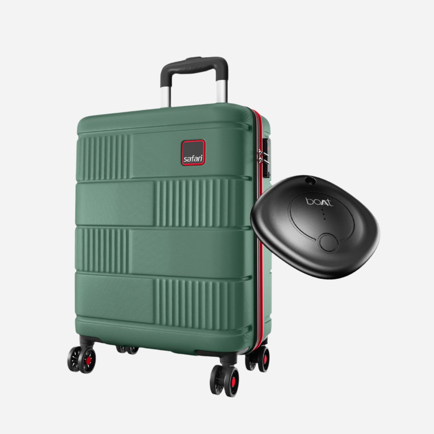 Buy Safari Trackr Hard Luggage Black Online
