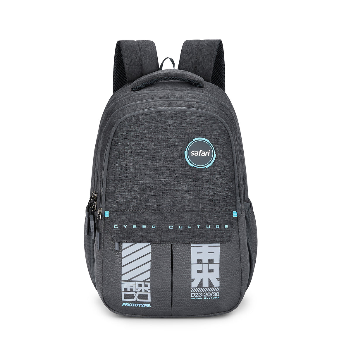 Safari Quadro 43L Grey School Backpack