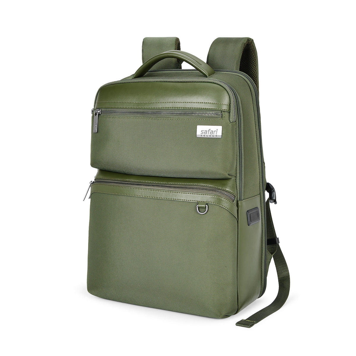 Safari Meridian 22L Olive Formal Backpack with Laptop Sleeve