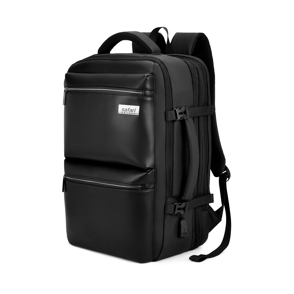 Safari Astor 36L Black Formal Backpack with Laptop Sleeve